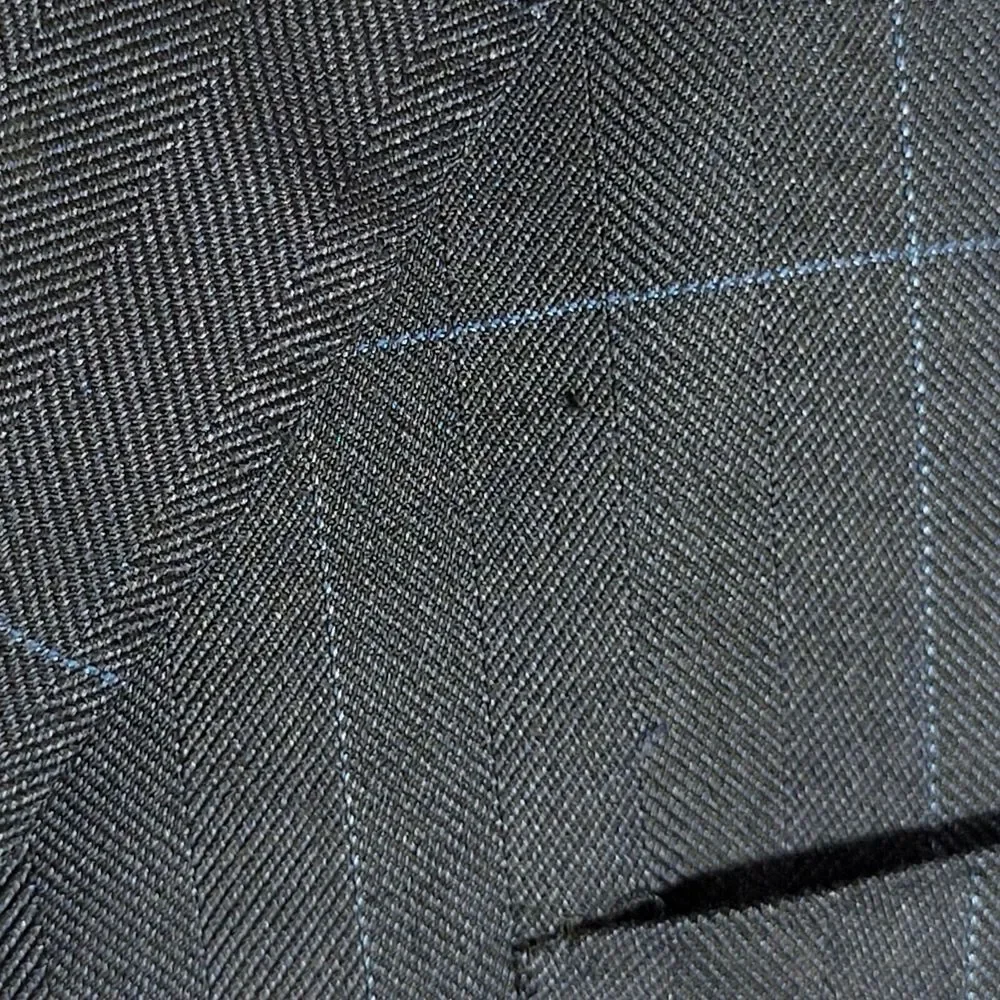 Canali AL13320/00 Men's Sport Coat Blazer Two Button Navy‎ Plaid Silk Wool 52XL